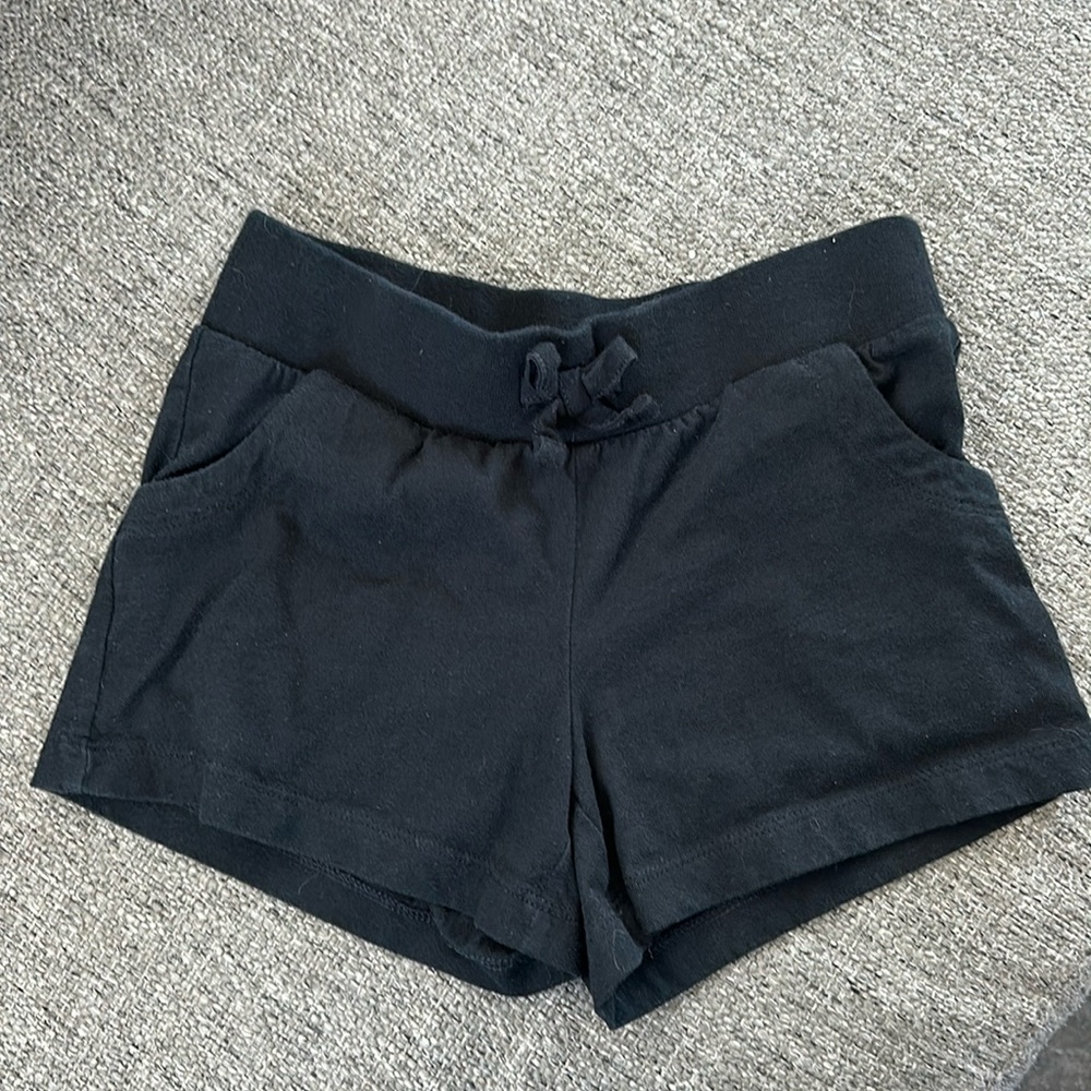 Circo Girls Black Knit Active Lounge Shorts Size M 7/8 Casual Soft Cotton